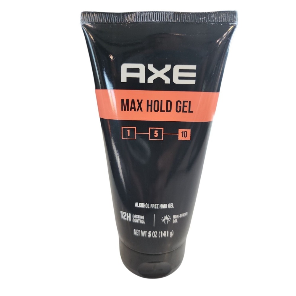 Axe Max Hold Gel 5 Oz Alcohol-Free Hair Styling Gel With‎ 12 Hour Control